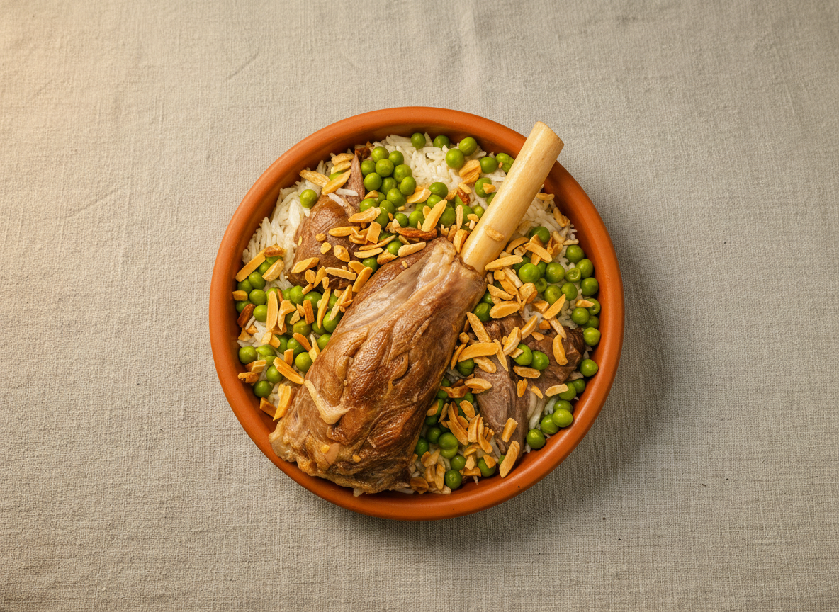 Rice with Peas and Lamb Shanks (Tuesday) from Bab Al Hamidia Al Dimashqi